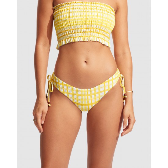 Amalfi Check Loop Tie Side Hipster Pant Seafolly Online