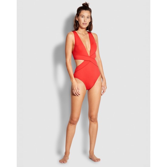 Active Wrap Front Plunge One Piece Seafolly Online